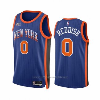 Maillot New York Knicks Donte Divincenzo #0 Ville 2023-24 Bleu