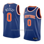 Maillot New York Knicks Emmanuel Mudiay #0 Icon 2018 Bleu