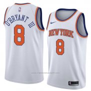 Maillot New York Knicks Johnny O'bryant III #8 Statement 2018 Blanc