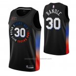 Maillot New York Knicks Julius Randl #30 Ville 2020-21 Noir