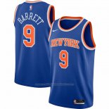 Maillot New York Knicks RJ Barrett #9 Icon Bleu