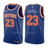 Maillot New York Knicks Trey Burke #23 Icon 2017-18 Bleu
