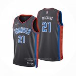 Maillot Oklahoma City Thunder Aaron Wiggins #21 Ville 2022-23 Gris