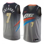 Maillot Oklahoma City Thunder Carmelo Anthony #7 Ville 2018 Gris