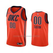 Maillot Oklahoma City Thunder Personnalise Earned 2018-19 Orange