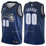 Maillot Orlando Magic Gordon #00 Ville 2017-18 Bleu