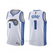 Maillot Orlando Magic Jonathan Isaac #1 Earned 2020-21 Blanc