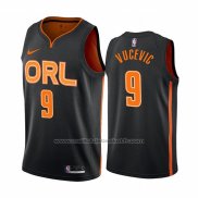 Maillot Orlando Magic Nikola Vucevic #9 Ville Edition Noir2