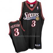 Maillot Philadelphia 76ers Allen Iverson #3 Retro Noir