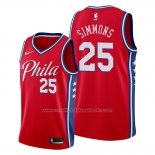 Maillot Philadelphia 76ers Ben Simmons #25 Statement Edition Rouge
