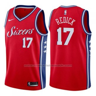 Maillot Philadelphia 76ers JJ Redick #17 Statement 2017-18 Rouge