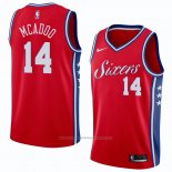 Maillot Philadelphia 76ers James Michael Mcadoo #14 Statement 2018 Rouge