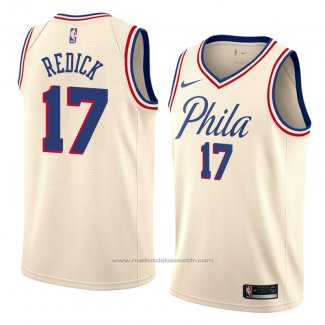 Maillot Philadelphia 76ers Jj Redick #17 Ville 2018 Crema