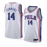 Maillot Philadelphia 76ers Jonathon Simmons #14 Association 2018 Blanc