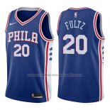 Maillot Philadelphia 76ers Markelle Fultz #20 2017-18 Bleu