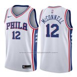 Maillot Philadelphia 76ers T.j. McConnell #12 Swingman Association 2017-18 Blanc