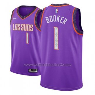 Maillot Phoenix Suns Devin Booker #1 Ville 2018-19 Volet