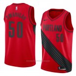 Maillot Portland Trail Blazers Caleb Swanigan #50 Statement 2018 Rouge