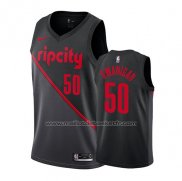 Maillot Portland Trail Blazers Caleb Swanigan #50 Ville 2019 Noir