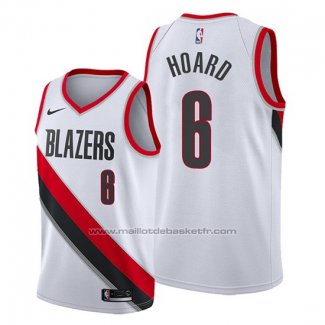 Maillot Portland Trail Blazers Jaylen Hoard #6 Association Blanc