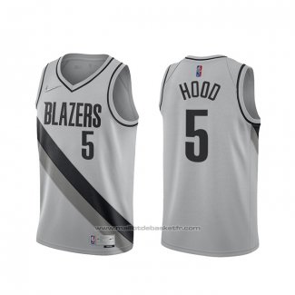 Maillot Portland Trail Blazers Rodney Hood #5 Earned 2020-21 Gris