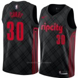 Maillot Portland Trail Blazers Seth Curry #30 Ville 2018 Noir2