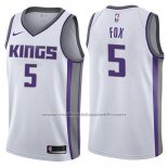 Maillot Sacramento Kings De'Aaron Fox #5 Association 2017-18 Blanc