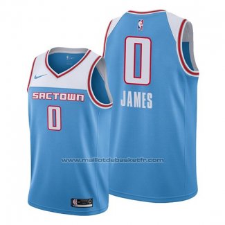 Maillot Sacramento Kings Justin James #0 Ville 2019-20 Bleu