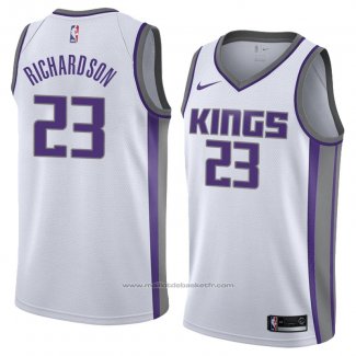 Maillot Sacramento Kings Malachi Richardson #23 Association 2018 Blanc