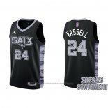 Maillot San Antonio Spurs Devin Vassell #24 Statement 2022-23 Noir