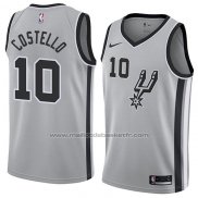 Maillot San Antonio Spurs Matt Costello #10 Statement 2018 Gris