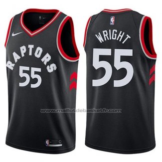 Maillot Toronto Raptors Delon Wright #55 Statement 2017-18 Noir