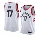Maillot Toronto Raptors Jeremy Lin #17 Association 2018 Blanc