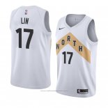 Maillot Toronto Raptors Jeremy Lin #17 Ville 2018 Blanc