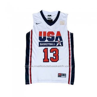 Maillot USA 1992 Chris Paul #13 Blanc