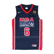 Maillot USA 1992 Patrick Ewing #6 Noir