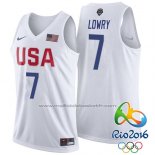 Maillot USA 2016 Kyle Lowry #7 Blanc