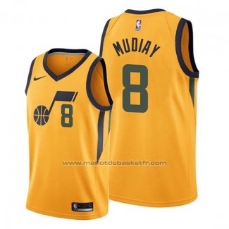 Maillot Utah Jazz Emmanuel Mudiay #8 Statement Or