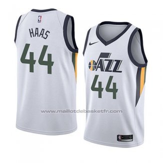 Maillot Utah Jazz Isaac Haas #44 Association 2018 Blanc