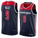 Maillot Washington Wizards Sheldon Mac #9 Statement 2018 Noir