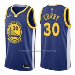 Nike Maillot Golden State Warriors Stephen Curry #30 2017-18 Bleu