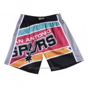 Short San Antonio Spurs Mitchell & Ness Big Face Noir