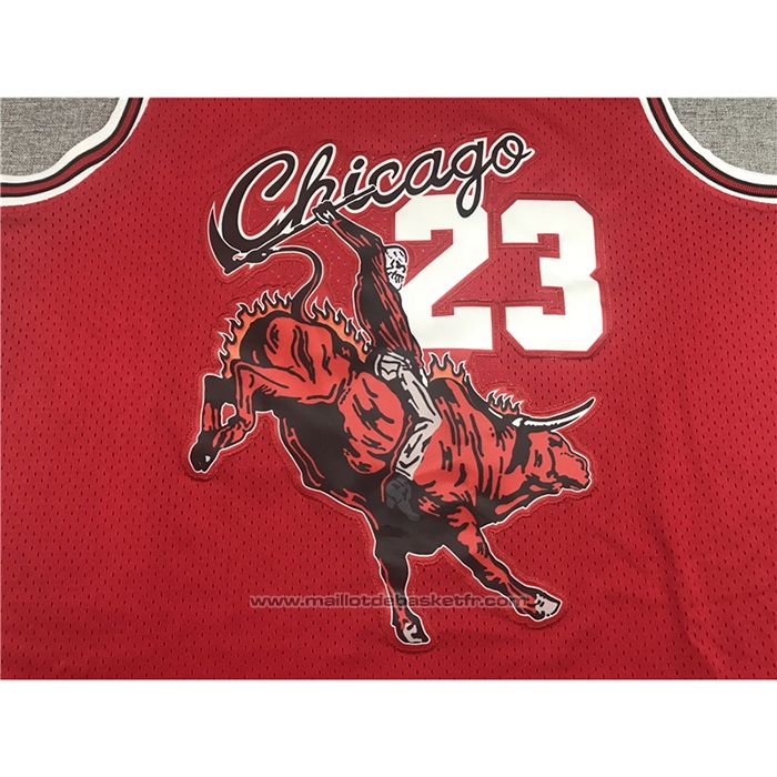 Maillot Chicago Bulls Michael Jordan #23 Juic Wrld X BR Rouge