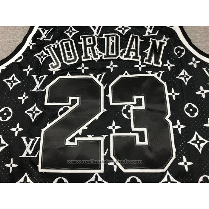 Maillot Chicago Bulls x Lv Michael Jordan #23 Mitchell & Ness 1997-98 Noir