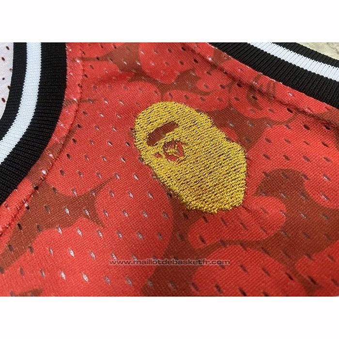 Maillot Miami Heat Bape #93 Mitchell & Ness Rouge