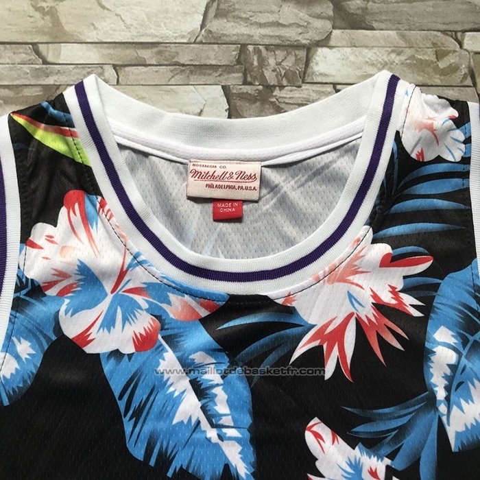 Maillot Orlando Magic Shaquille O'neal #32 Floral Fashion Noir