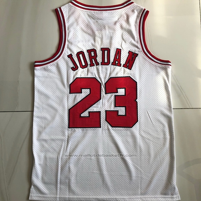 Maillot Chicago Bulls Michael Jordan #23 Mitchell & Ness 1995-96 Blanc