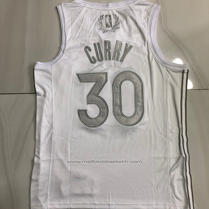 Maillot Golden State Warriors Stephen Curry #30 MVP Blanc