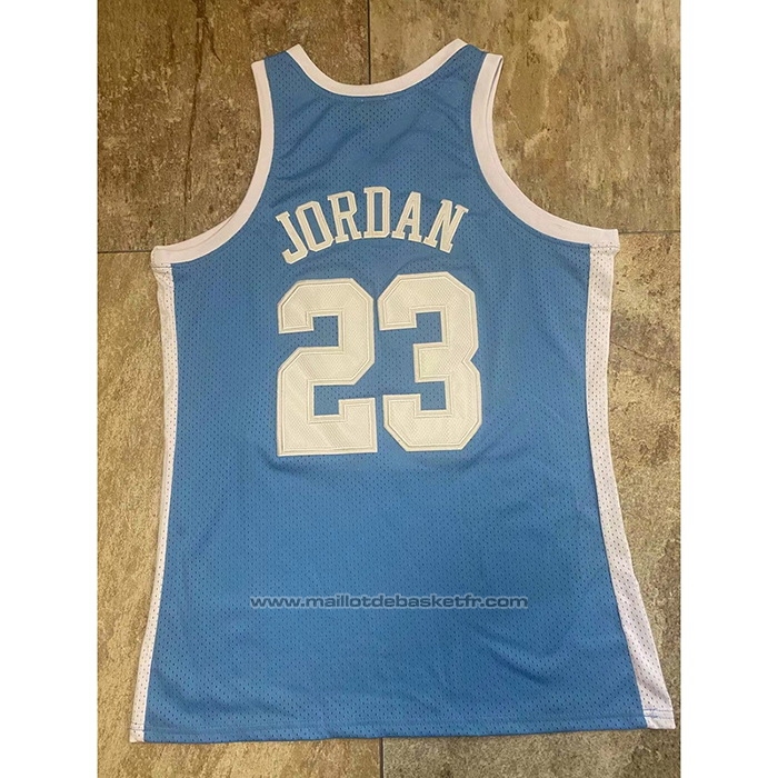 Maillot NCAA North Carolina Tar Heels Michael Jordan #23 Mitchell & Ness 1983-84 Bleu