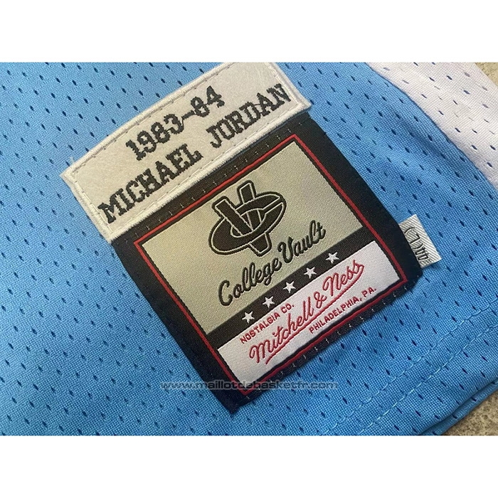 Maillot NCAA North Carolina Tar Heels Michael Jordan #23 Mitchell & Ness 1983-84 Bleu